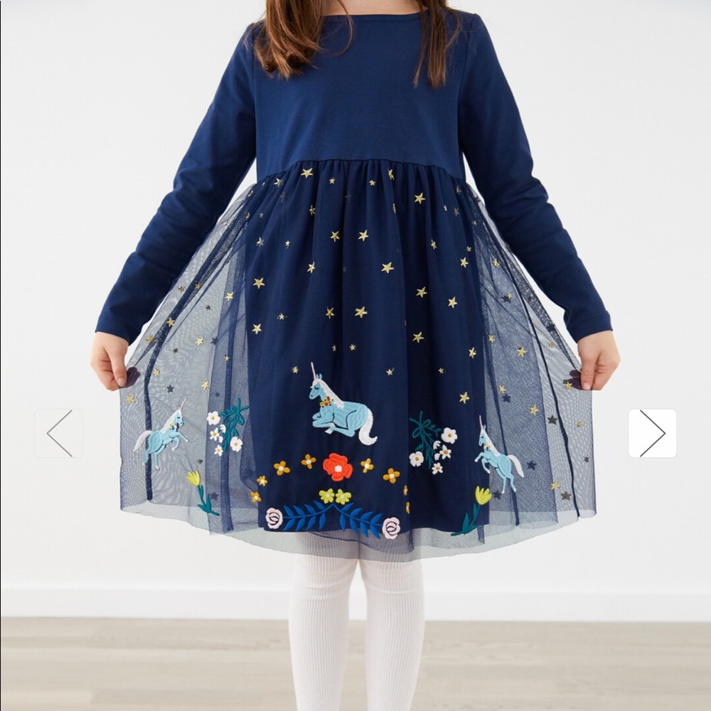 NWT Hanna Andersson unicorn tulle dress